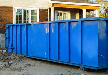 Trash dumpsters a large container filled with debris